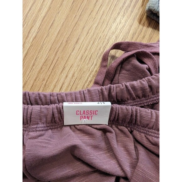 PINK NWT Woman's Size Small Maroon & Grey Casual Pant Sweatpants - Picture 5 of 5